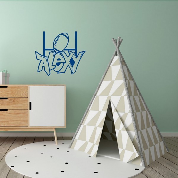 Exemple de stickers muraux: Alexy Graffiti Rugby